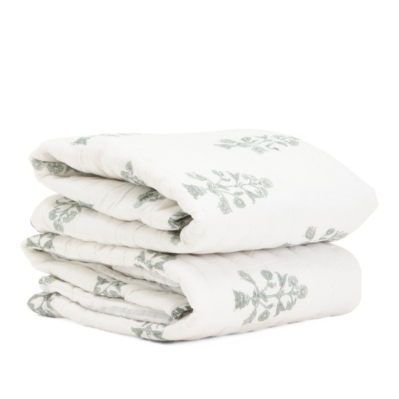 🎉LAST PIECE 🎉RACHEL ZOE Block Print Stitch Quilt Set - Picture 5 of 10